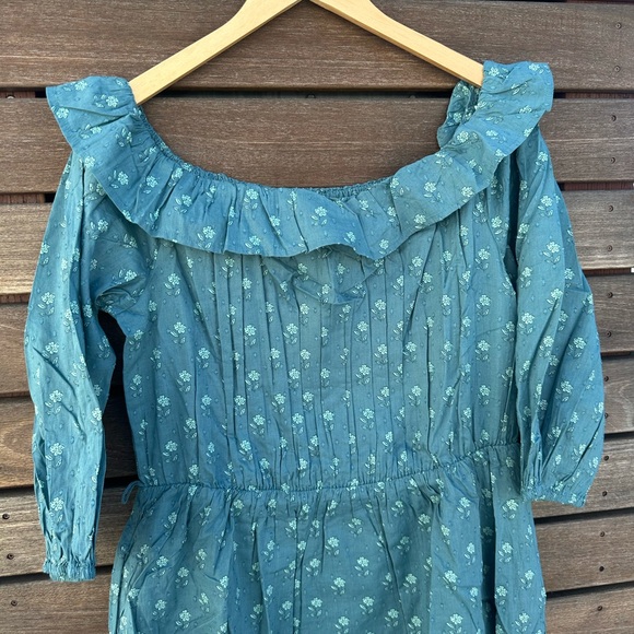 Destination 365 Clip Dot Off- the-Shoulder Midi Dress | Size Medium | NWT - Picture 4 of 7